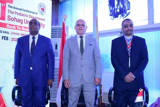 النعماني يفتتح المؤتمر العلمي السنوي الأول لقسم طب الأطفال بطب سوهاج