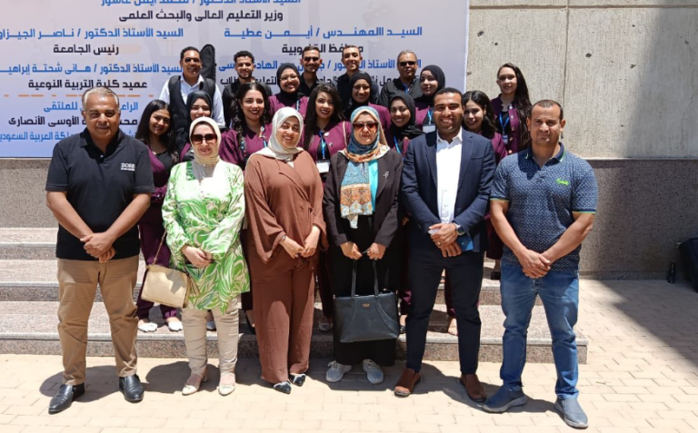 المركز الأول للتربية النوعية بجامعة سوهاج في مجالات الخرف والتريكو وتصميم الازياء والعزف الفردي بملتقي “إبداع السادس”