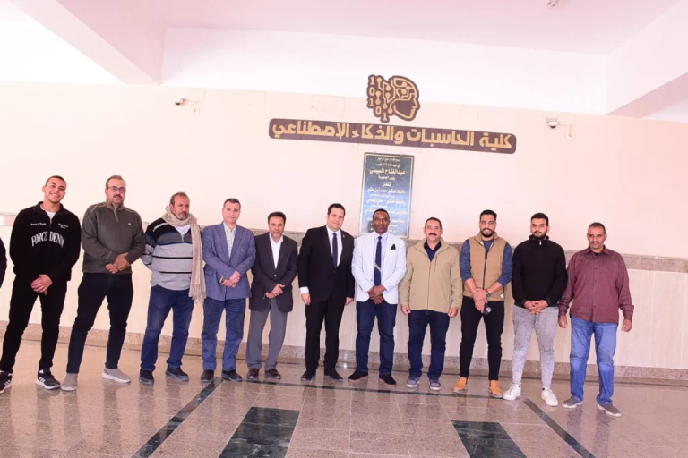 جولة ميدانية لجامعة ووسونج الكورية بكليات الهندسة والحاسبات والتكنولوجيا بجامعة سوهاج لبدء تفعيل بروتوكول التعاون المشترك