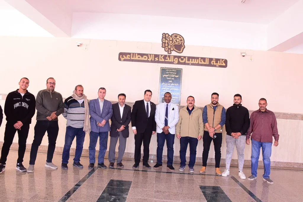 جولة ميدانية لجامعة ووسونج الكورية بكليات الهندسة والحاسبات والتكنولوجيا بجامعة سوهاج لبدء تفعيل بروتوكول التعاون المشترك